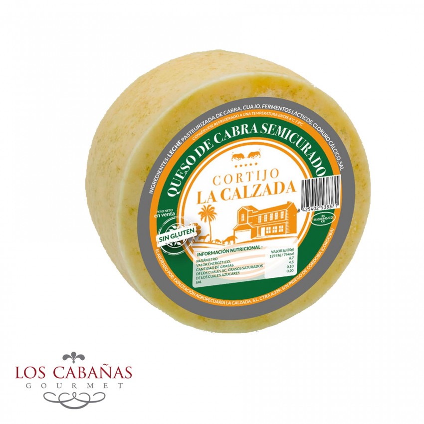 QUESO DE CABRA SEMICURADO...
